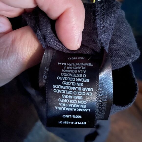 Sanctuary linen crop pants Navy color way - Picture 9 of 9